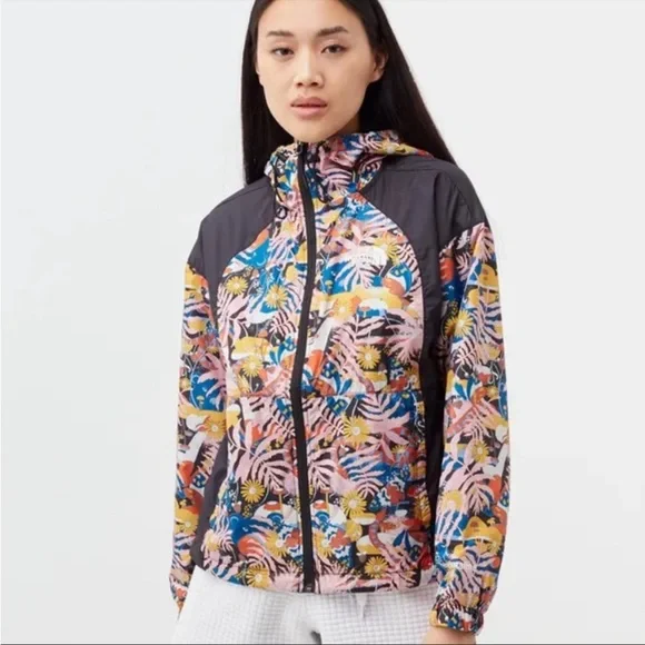 The North Face Hydrenaline 2000 Windwall Jacket Black Multicolored Print NWT - Picture 3 of 17